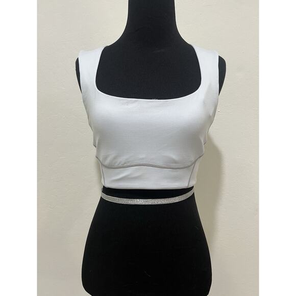 NWT Free People Movement You're a Peach Sports Bra Ice Grey L - Picture 1 of 5